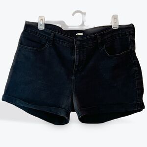 Old Navy black denim shorts